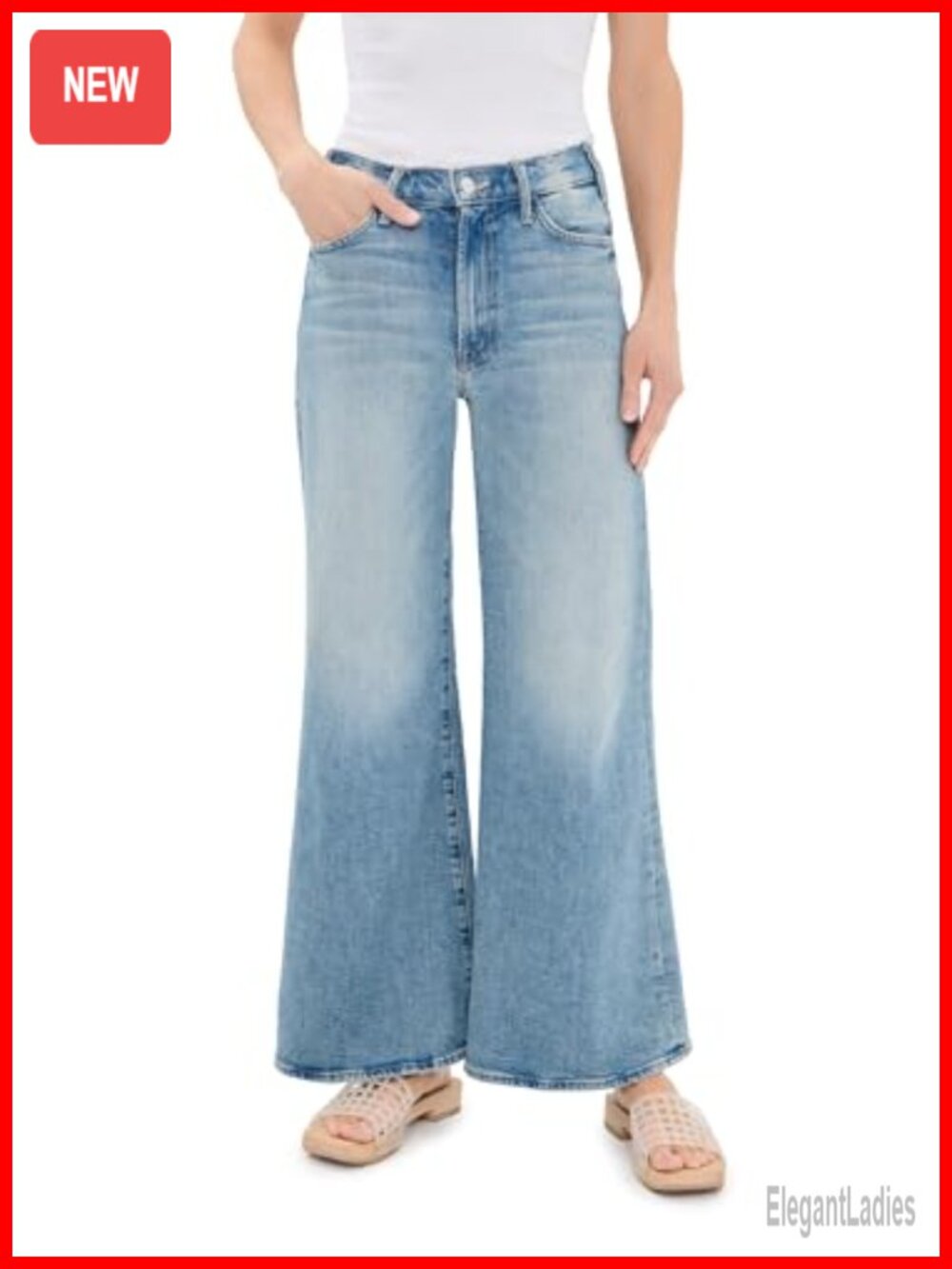 High Rise Straight Leg Petite Jeans Roller Sneak Low Stretch Denim 5-Pocket